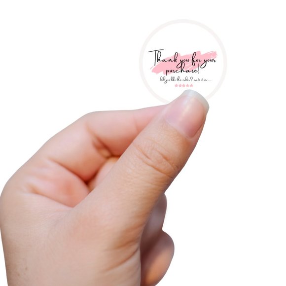 Thank You For Your Purchase Sticker Label / Round Labels For PACKAGING Order - Picture 2 of 10